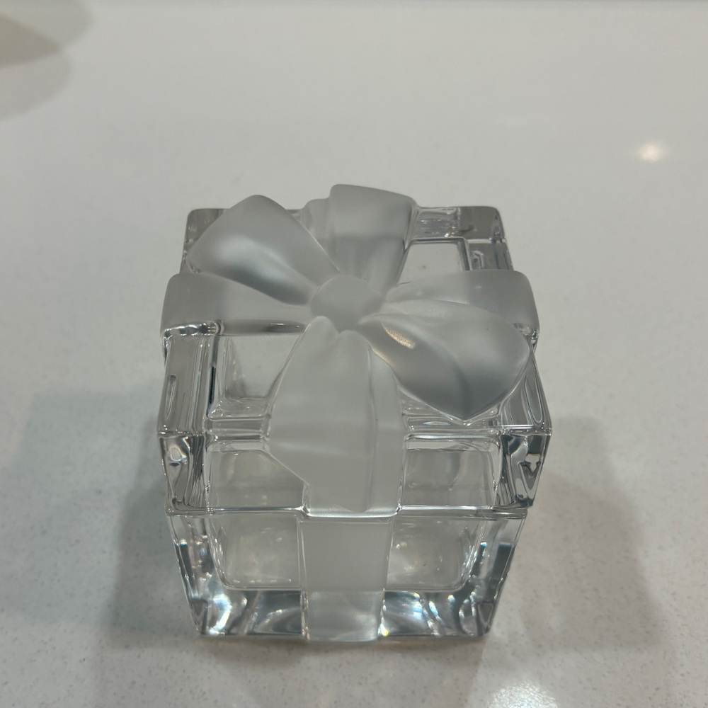 Tiffany & Co. Crystal Glass Box